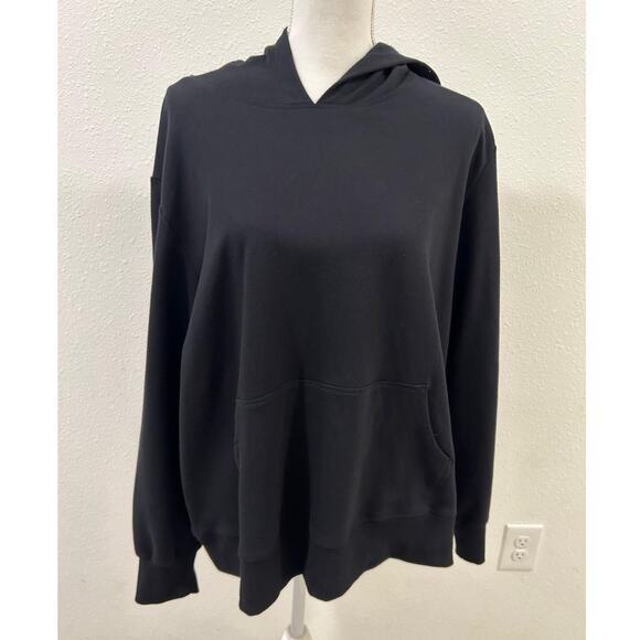 Ideology Womens Hoodie Pullover Black XXL Top Long Sleeves Relaxed Fit New B73 - Picture 1 of 6